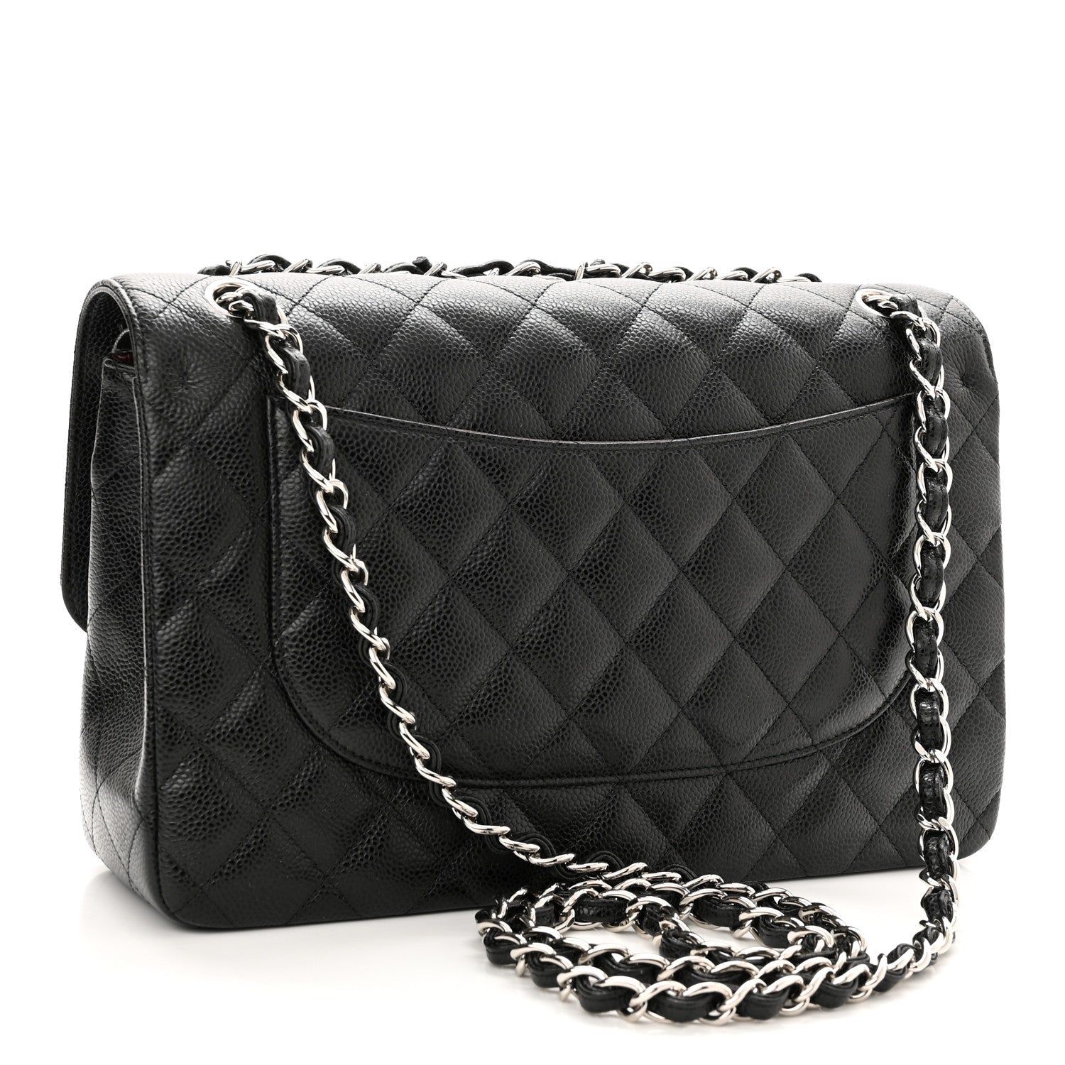 Chanel Caviar Quilted Jumbo Double Flap Black 3 of 11