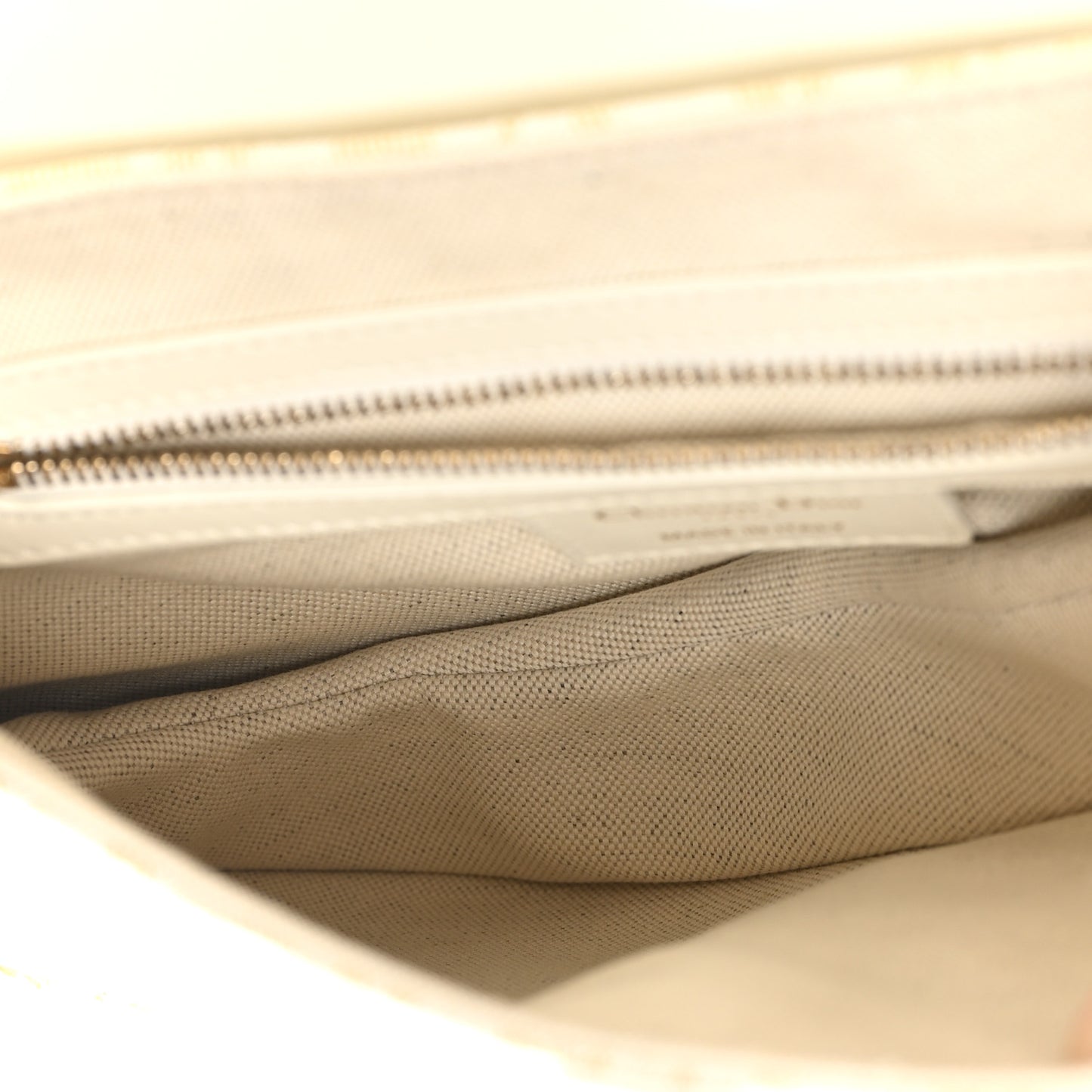 Oblique Smooth Calfskin Saddle Bag With Strap Latte