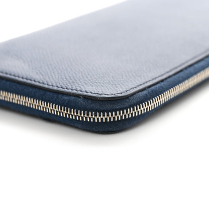 Hermes Epsom Silk'In Wallet Bleu Saphir 12 of 17
