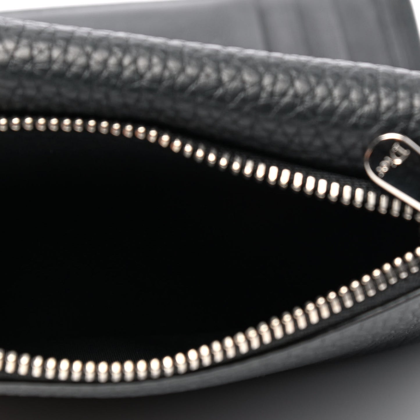 Grained Calfskin Diorever Envolee Wallet Black