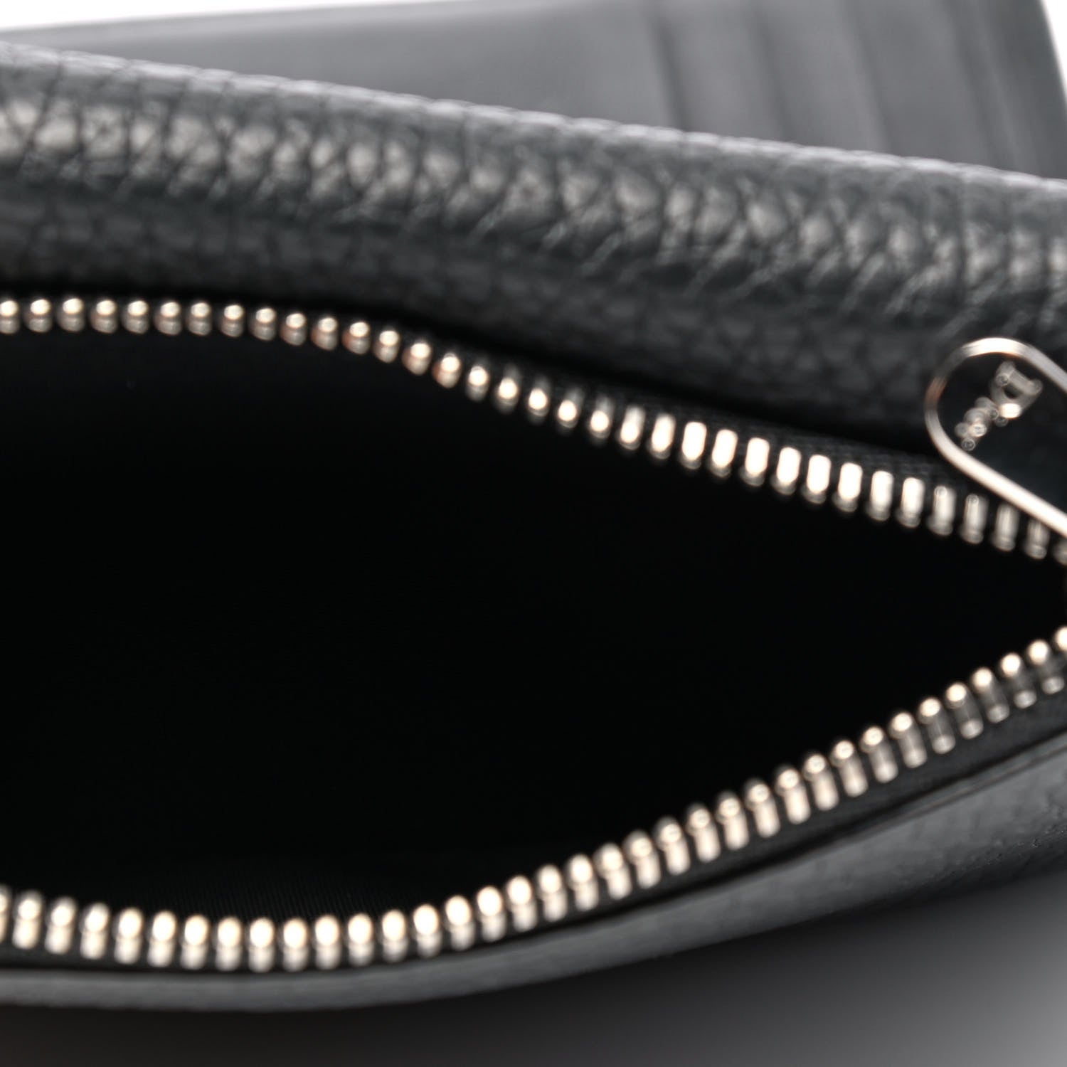 Christian Dior Grained Calfskin Diorever Envolee Wallet Black 5 of 5