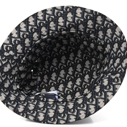 Christian Dior Oblique Reversible Teddy-D Brim Bucket Hat 57 Blue 7 of 8