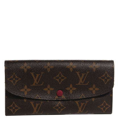 Louis Vuitton Monogram Emilie Wallet Red 1 of 7