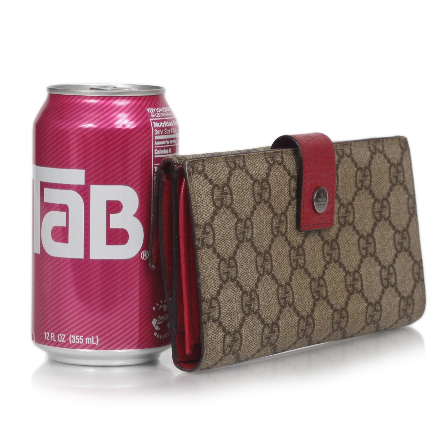 Gucci GG Plus Monogram Ladies GG Continental Wallet Red 2 of 13