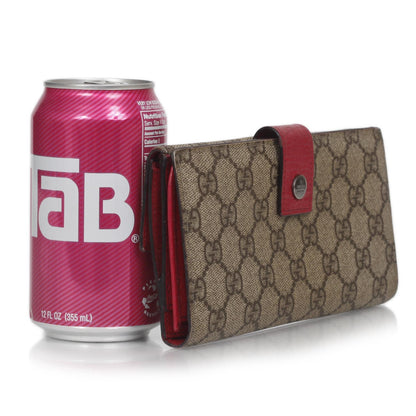 Gucci GG Plus Monogram Ladies GG Continental Wallet Red 2 of 13