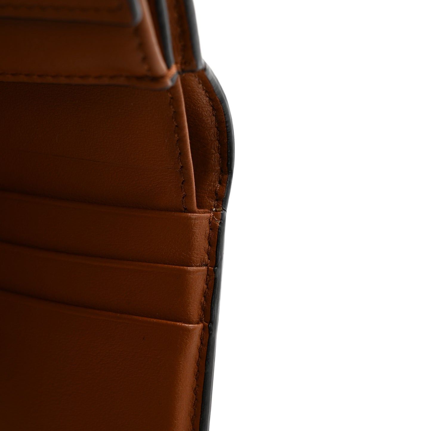 Textile Calfskin Small Triomphe Wallet Natural Tan