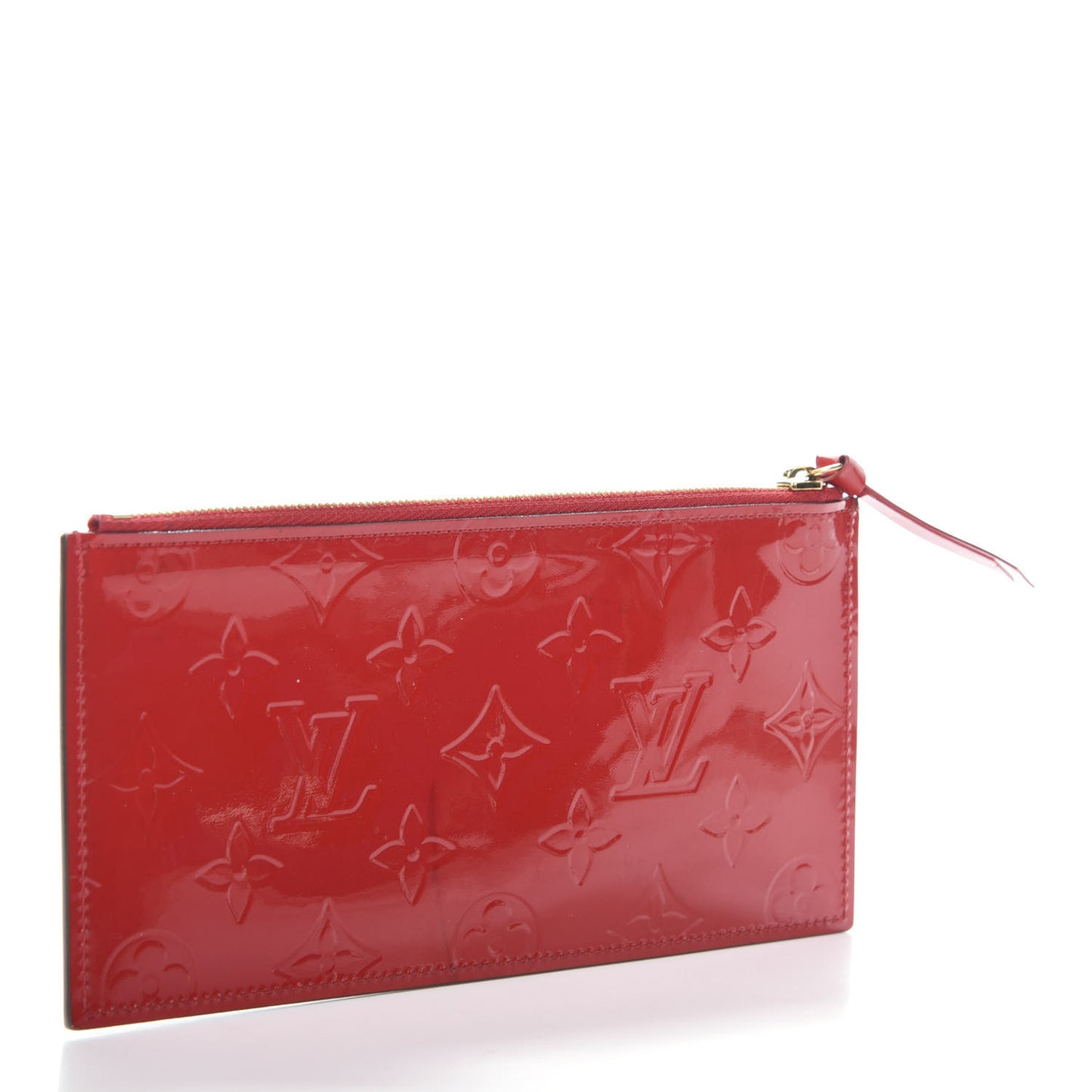 Vernis Felicie Chain Wallet Zippered Insert Cherry
