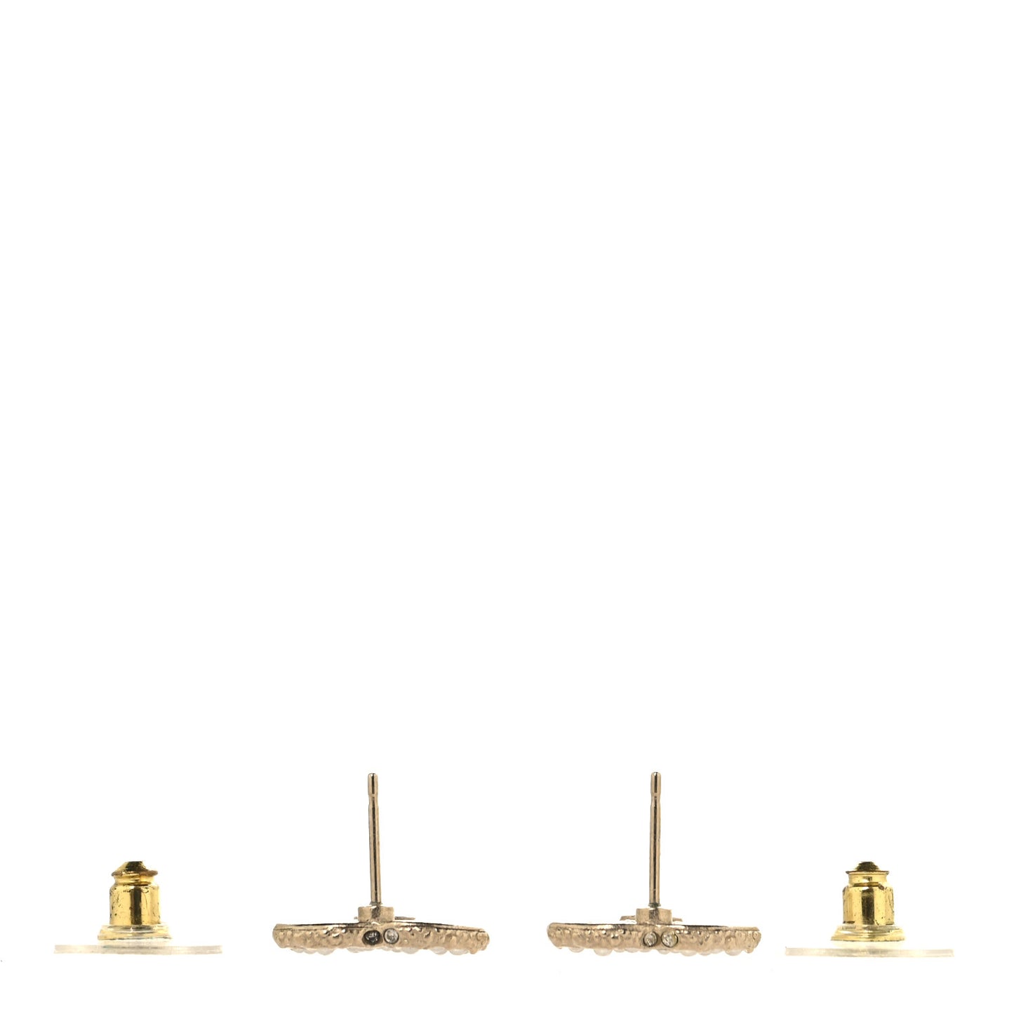 Pearl CC Earrings Gold