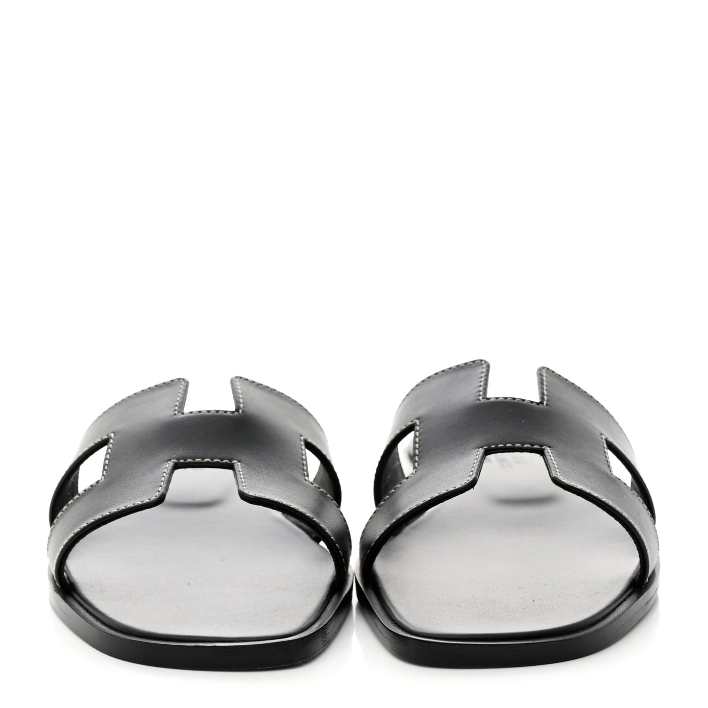 Box Calfskin Oran Sandals 36.5 Black