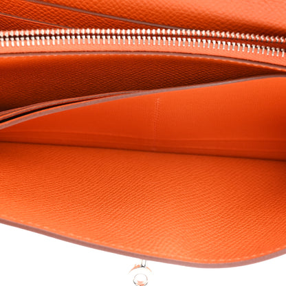 Hermes Epsom Kelly Longue Wallet Orange 5 of 14