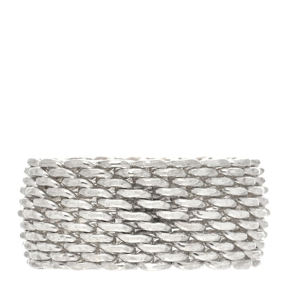 Tiffany Sterling Silver Somerset Mesh Ring 49 5 1 of 5