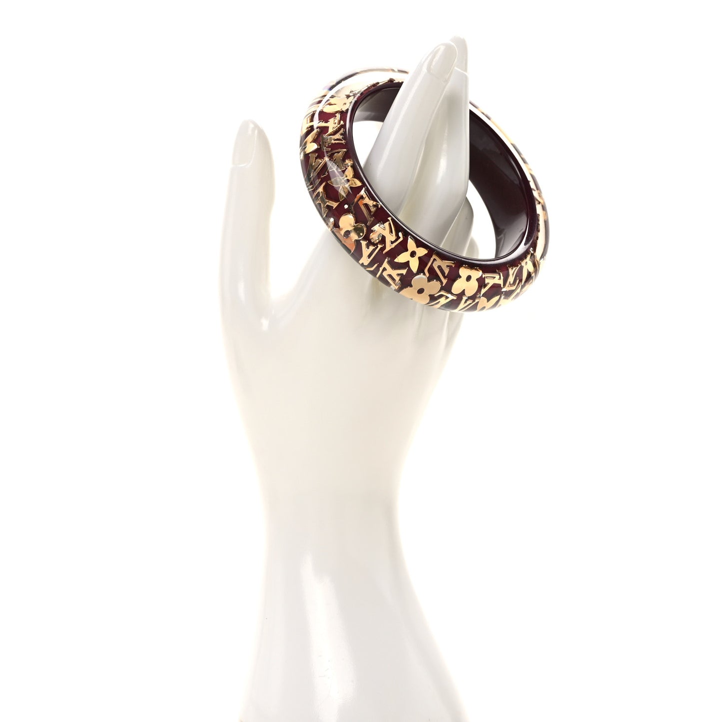 Resin Swarovski Medium Inclusion Bracelet GM Rouge Fauviste