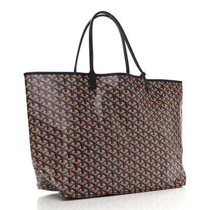 Goyard Goyardine Saint Louis Claire Voie GM Black Orange 4 of 11