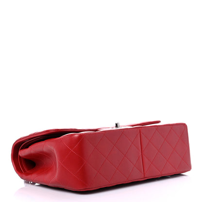 Chanel Lambskin Quilted Jumbo Double Flap Red 4 of 10