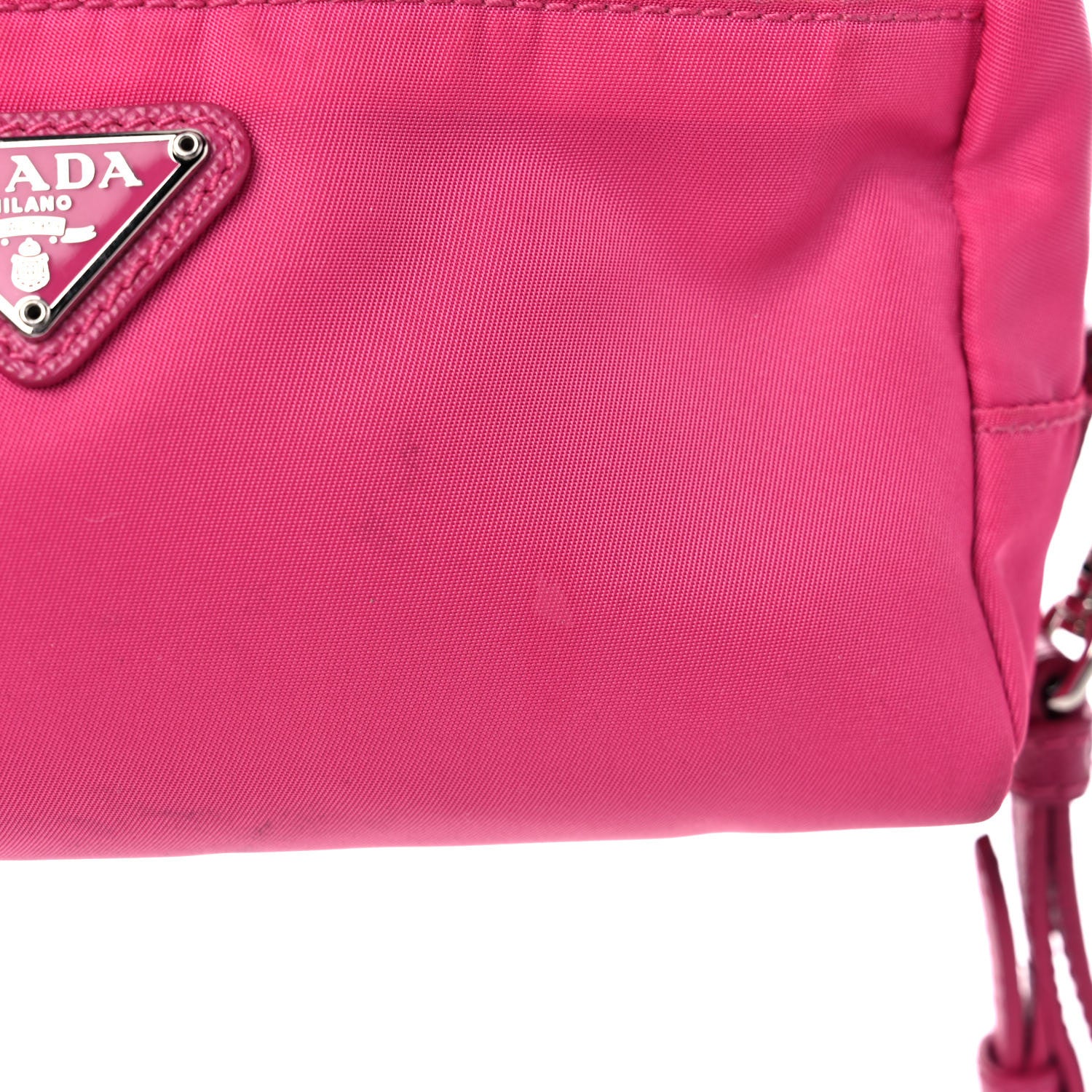 Prada Tessuto Nylon Wristlet Fuxia 14 of 16
