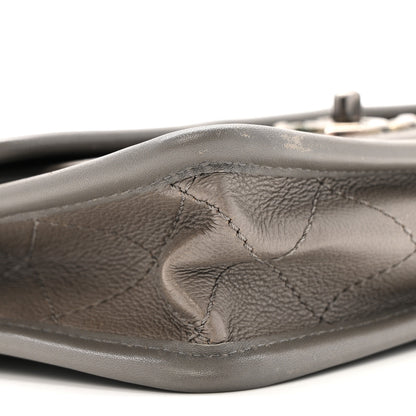 Chanel Calfskin Quilted Mini French Riviera Flap Grey 9 of 11