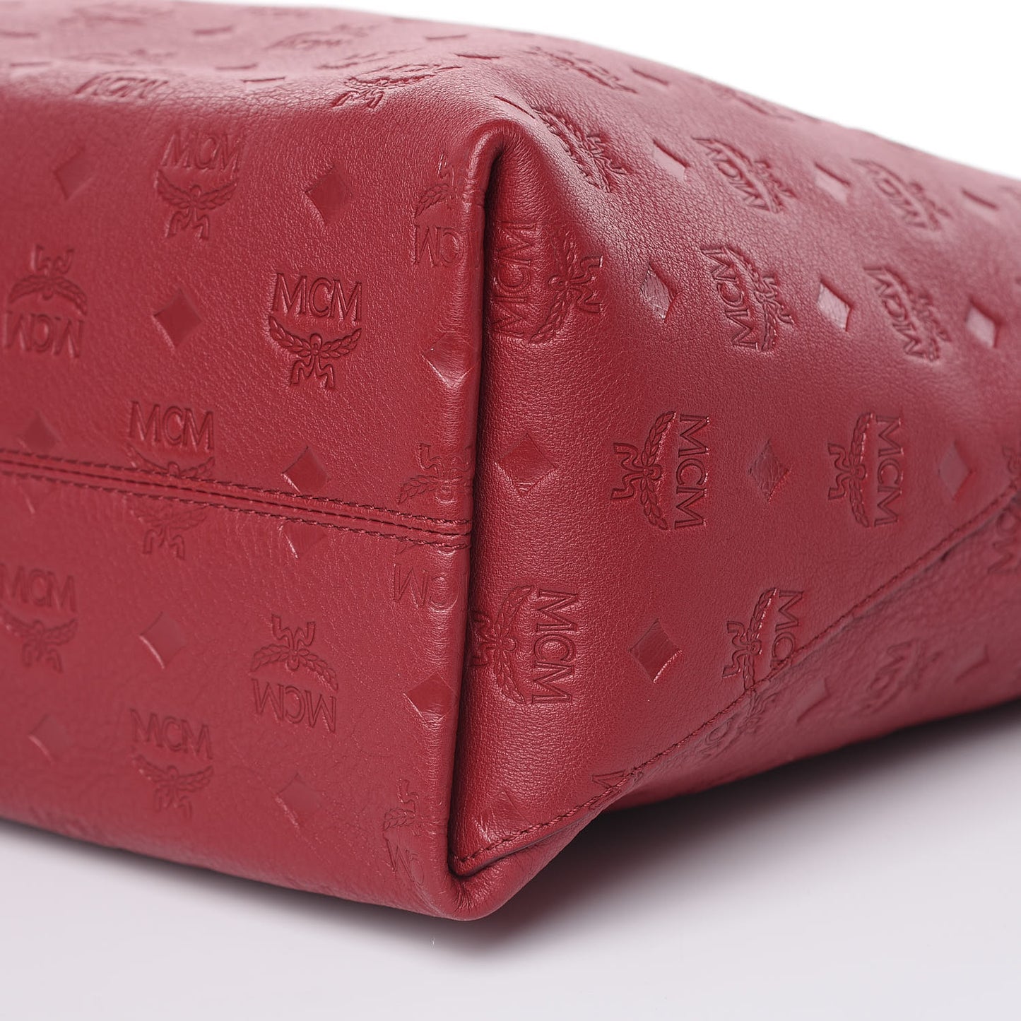 Calfskin Ottomar Monogram Large Klara Hobo Ruby Red