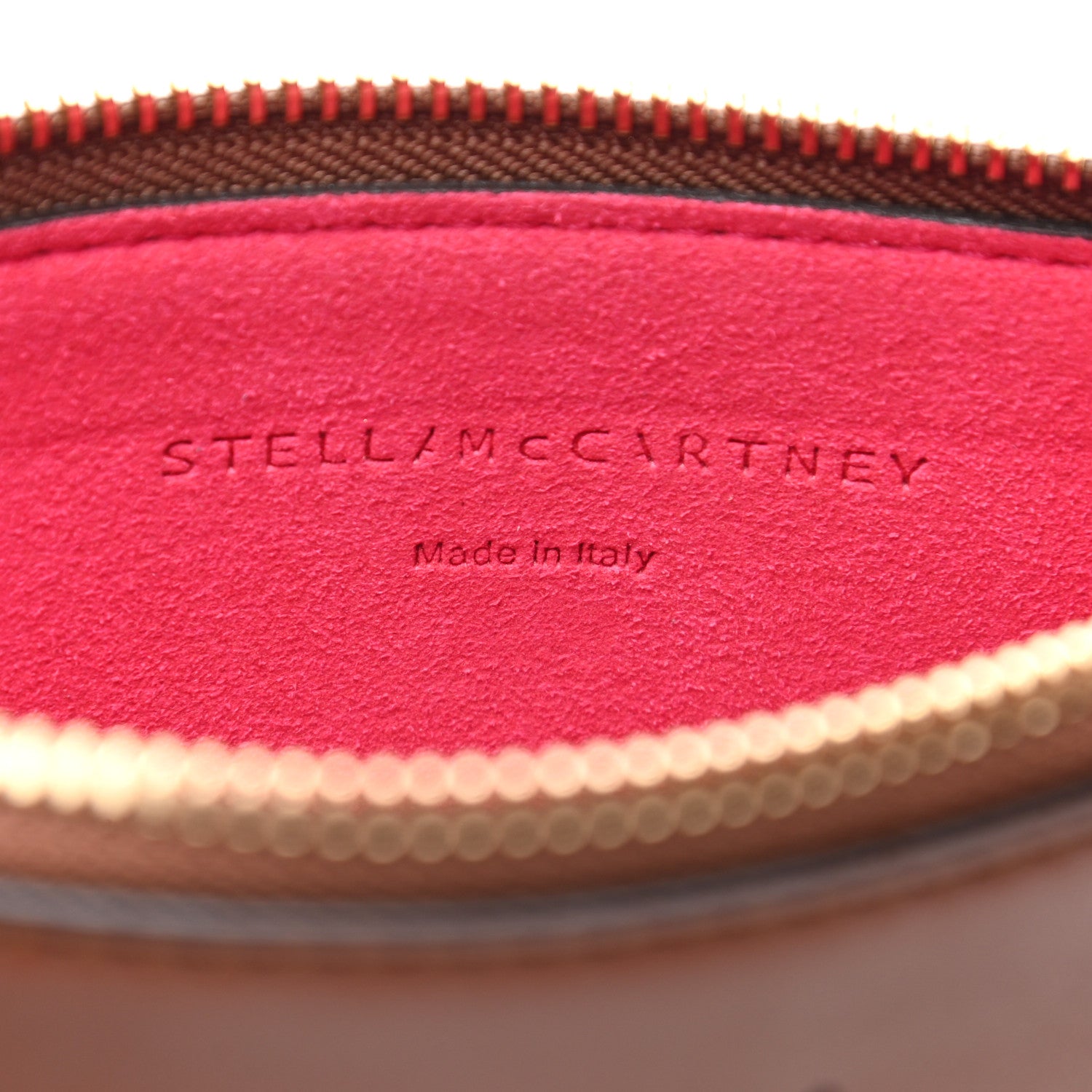 Stella McCartney Alter Nappa Perforated Logo Pouch Cinnamon 6 of 6