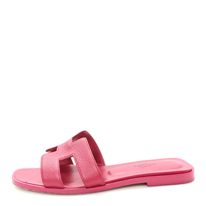 Hermes Epsom Oran Sandals 36 Rose FRAMBOISE 1 of 9