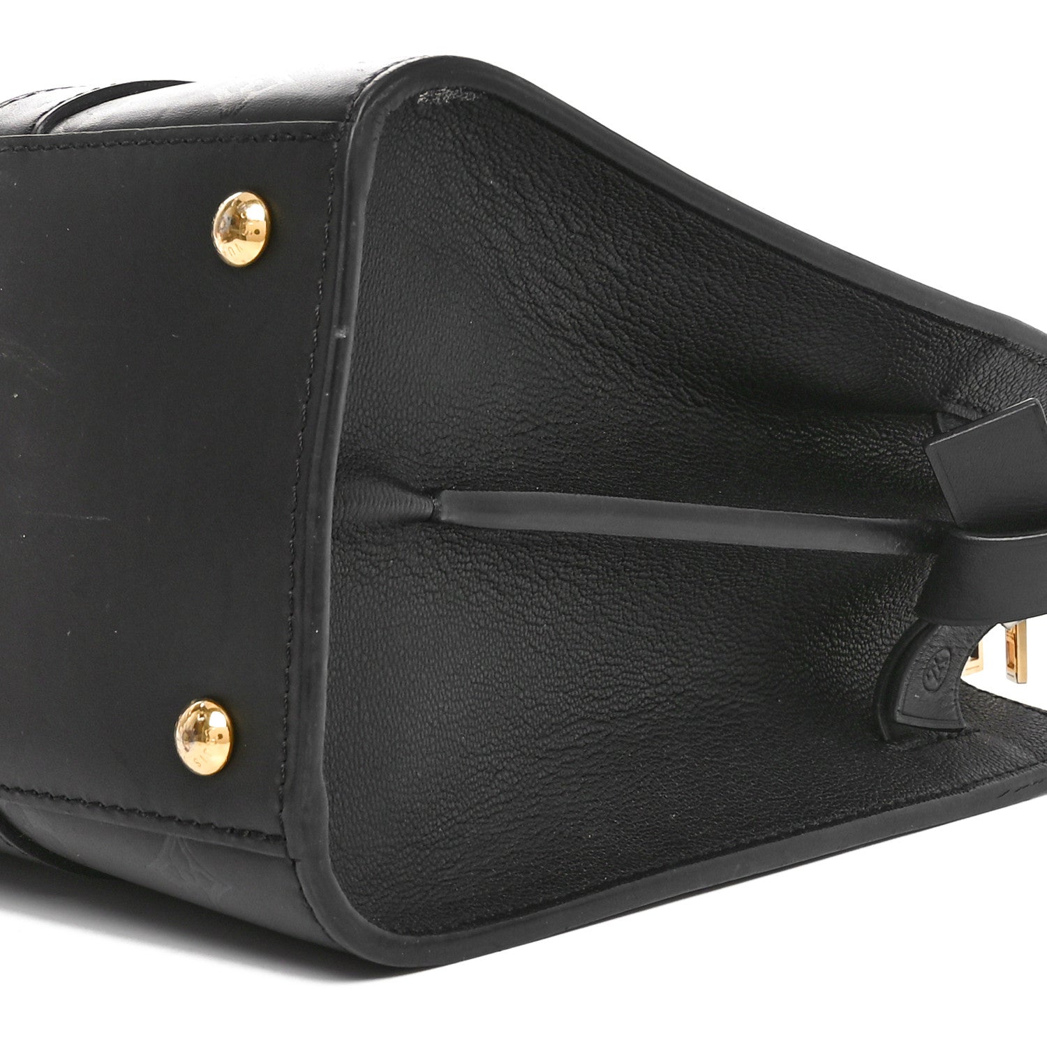 Louis Vuitton Monogram Cuir Plume Very Tote MM Black　 Black 9 of 10
