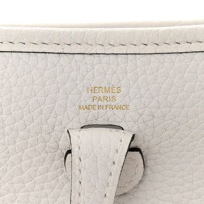 Hermes Taurillon Clemence Amazone Evelyne TPM New White 6 of 11