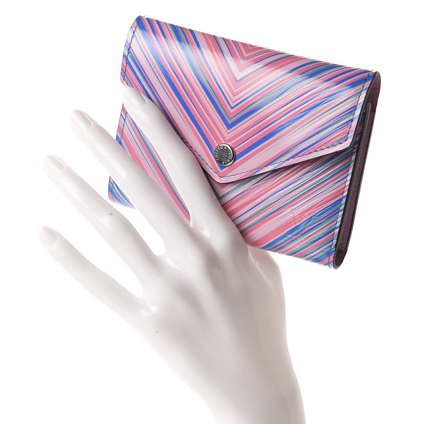 Epi Tropical Victorine Wallet Blue Rose