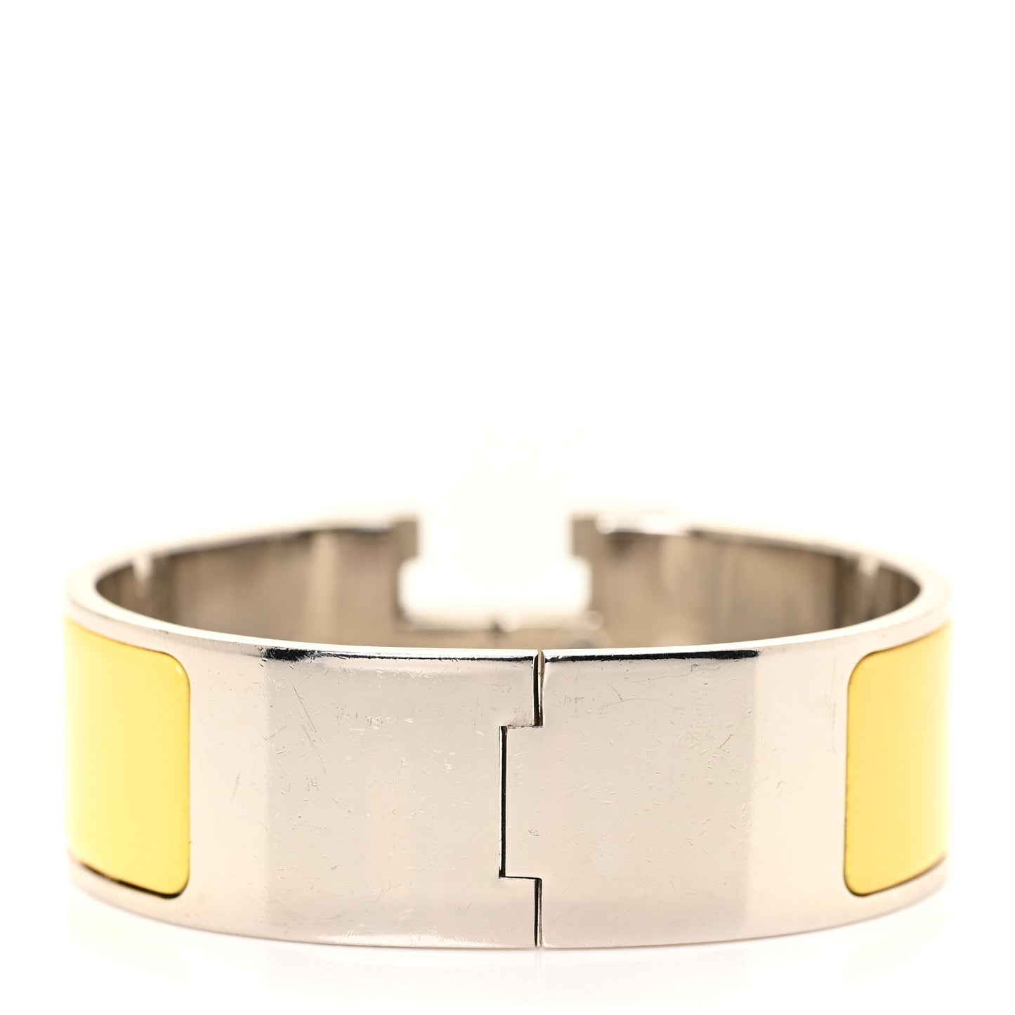 Enamel Wide Clic Clac H Bracelet PM Jaune Soleil