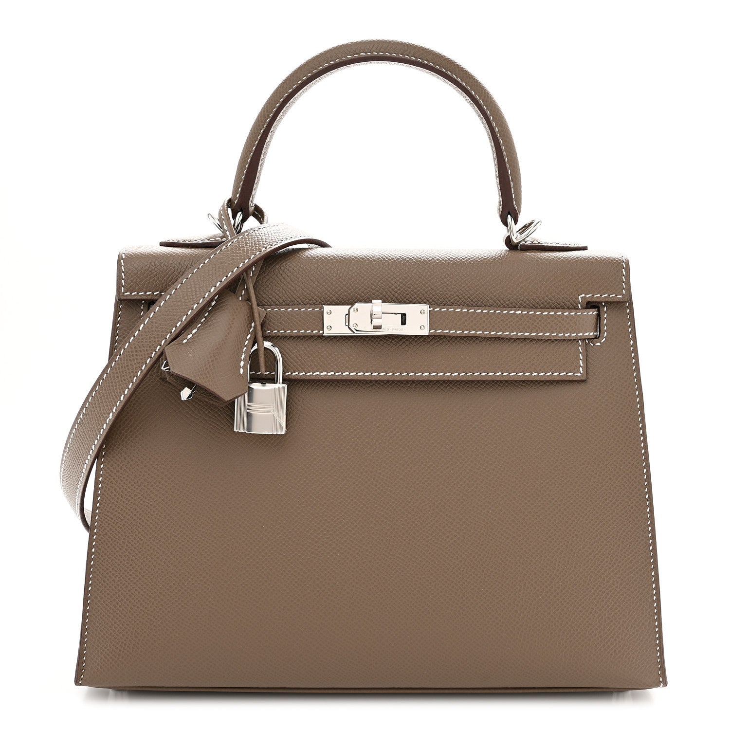 Hermes Epsom Kelly Sellier 25 Etoupe 1 of 12