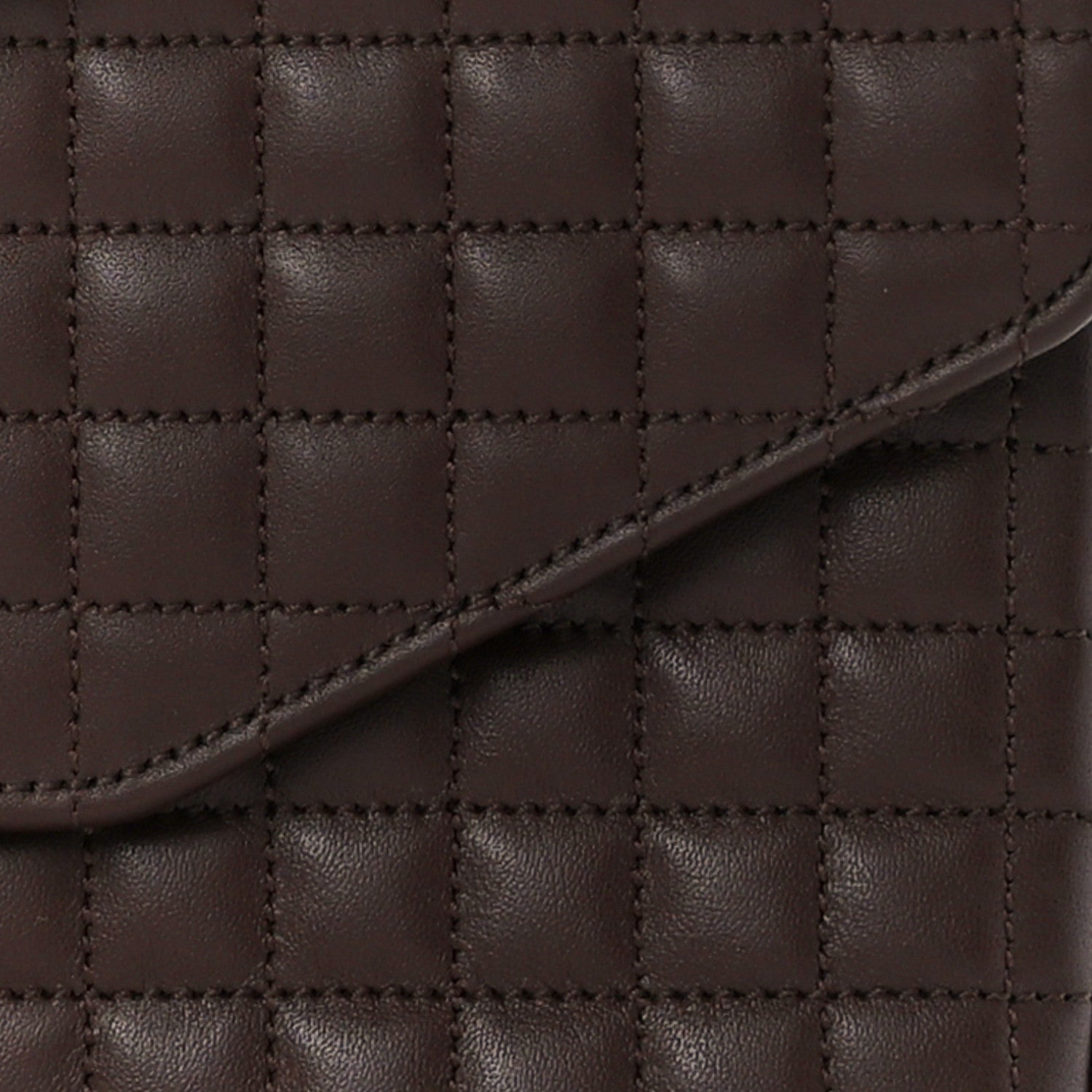 Celine Calfskin Quilted Medium C Bag Brown 10 of 12