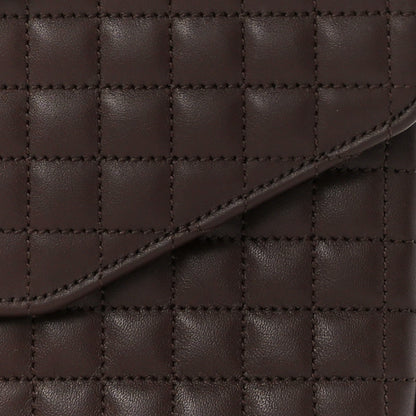 Celine Calfskin Quilted Medium C Bag Brown 10 of 12
