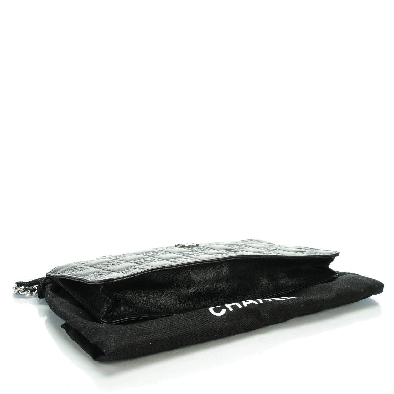 Chanel Lambskin Precious Symbols Pochette Black 4 of 7