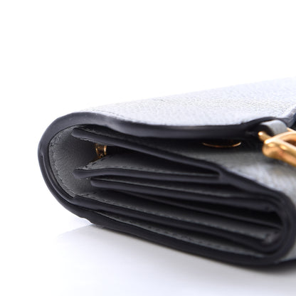 Christian Dior Grained Calfskin Saddle Lotus Wallet Gray 7 of 7