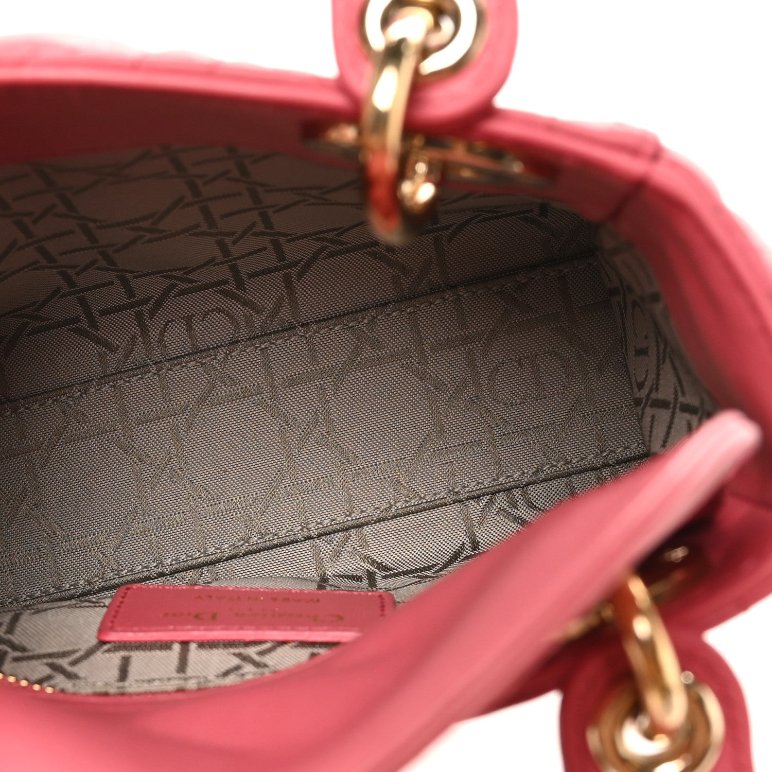 Christian Dior Lambskin Cannage Mini Lady Dior Pink 1872420