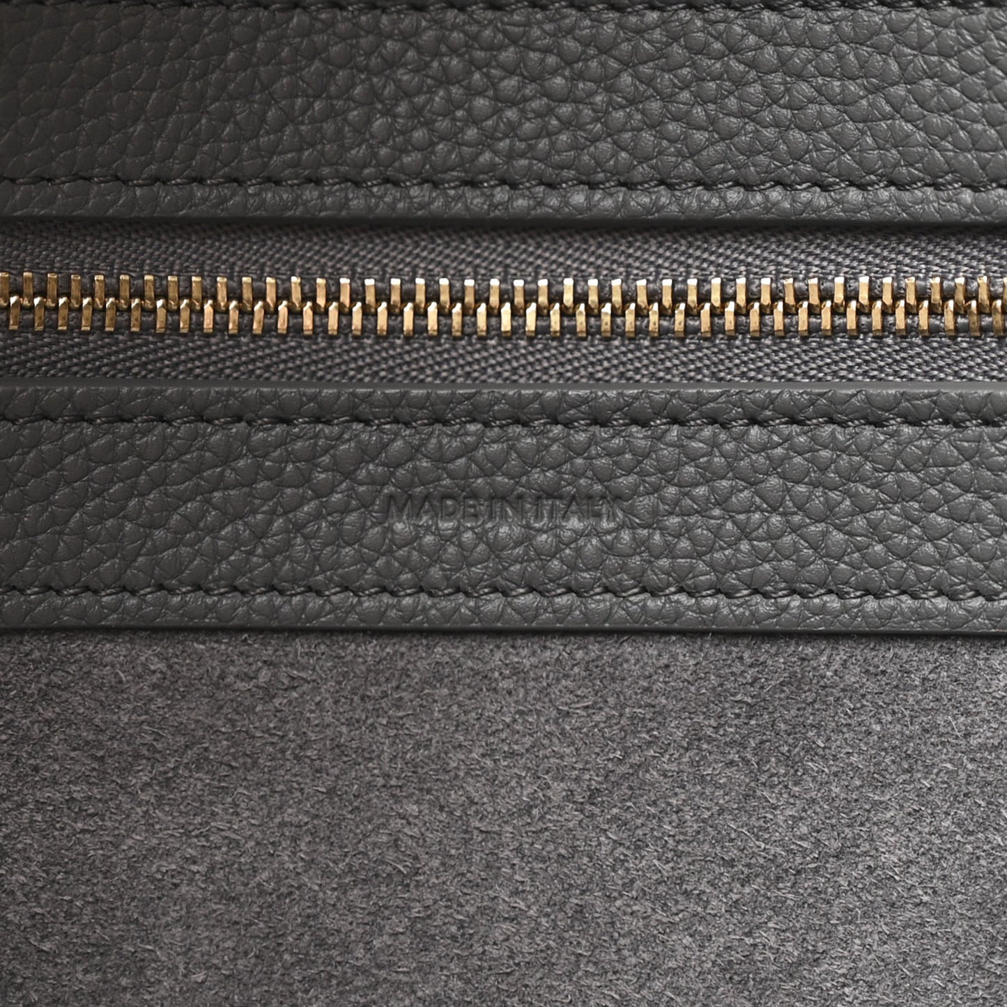 Soft Grained Calfskin Medium Belt Cabas Phantom Grey