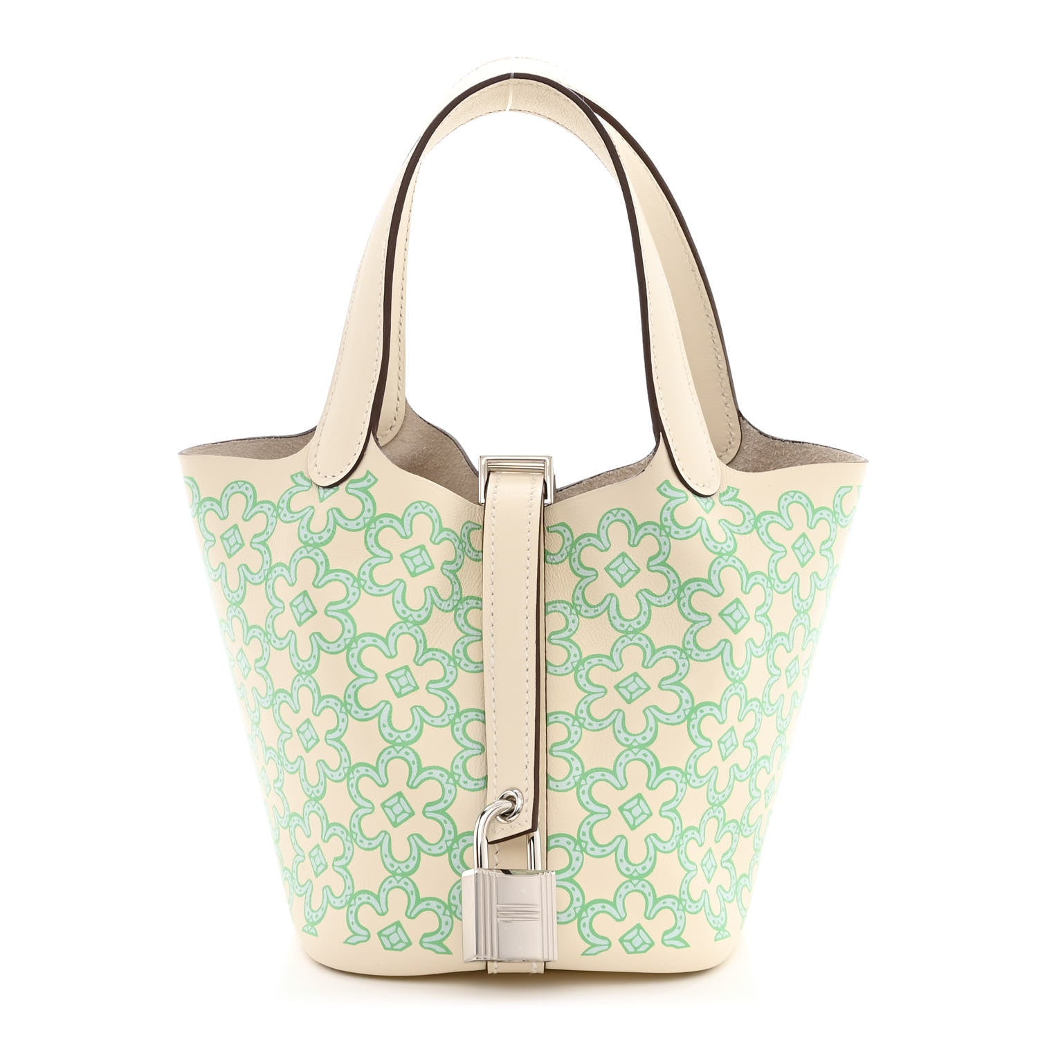 Hermes Swift Micro Lucky Daisy Picotin Lock Nata Vert 1 of 11
