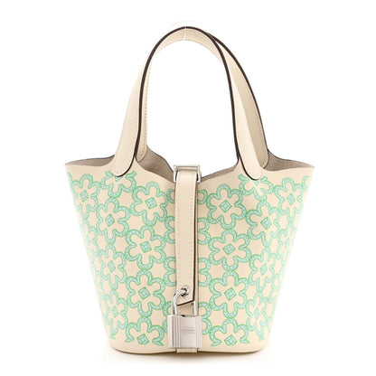 Hermes Swift Micro Lucky Daisy Picotin Lock Nata Vert 1 of 11