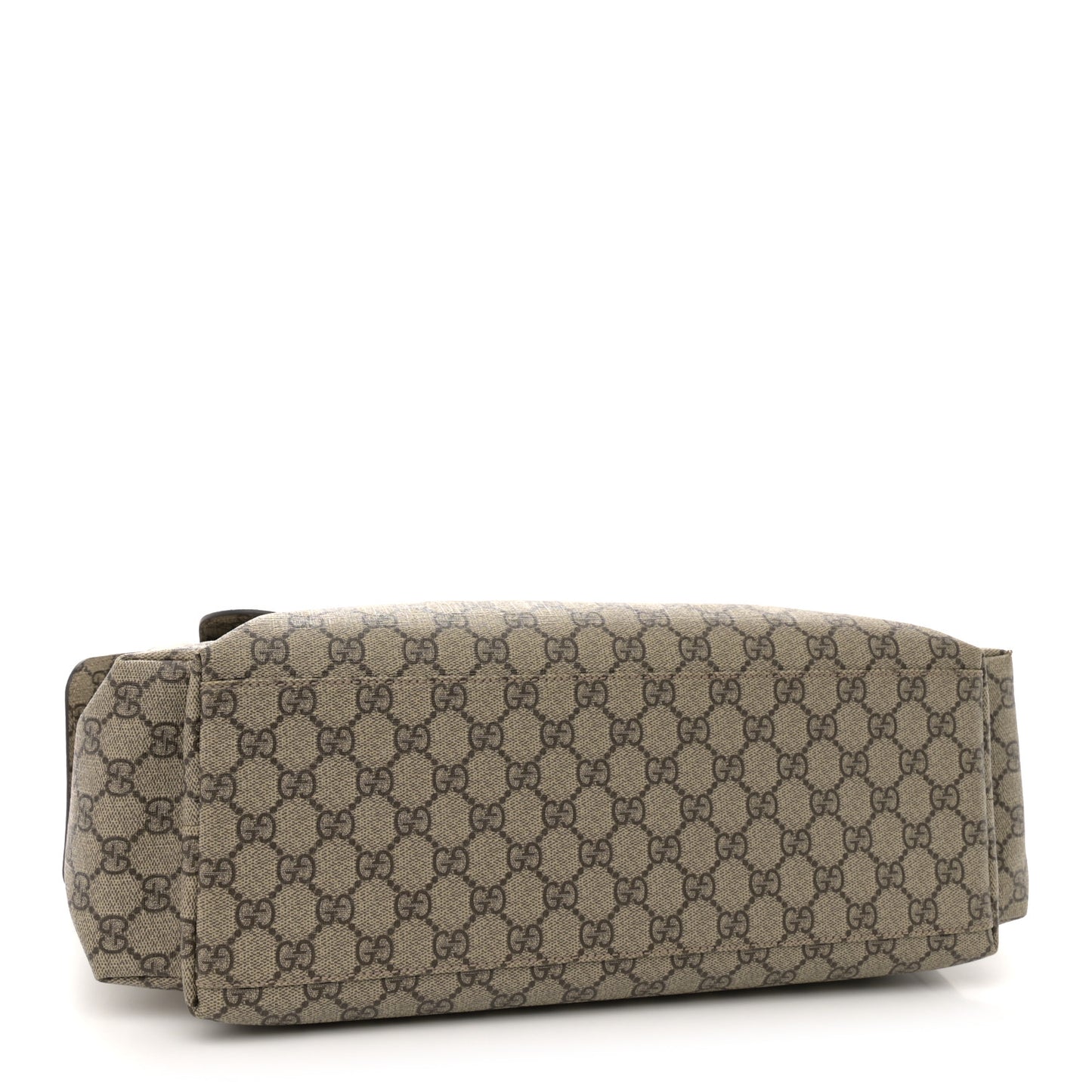 GG Plus Monogram Messenger Diaper Bag Dark Brown
