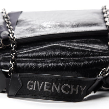 Givenchy Creased Patent Calfskin Medium ID Flap Black 8 of 13