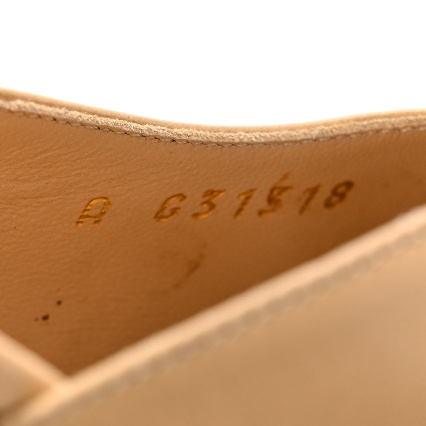 Goatskin Grosgrain Cap Toe CC Slingback Pumps 39 Beige Black
