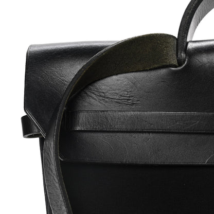 Hermes Toile Vache Calfskin Herbag 30 PM Black 18 of 22