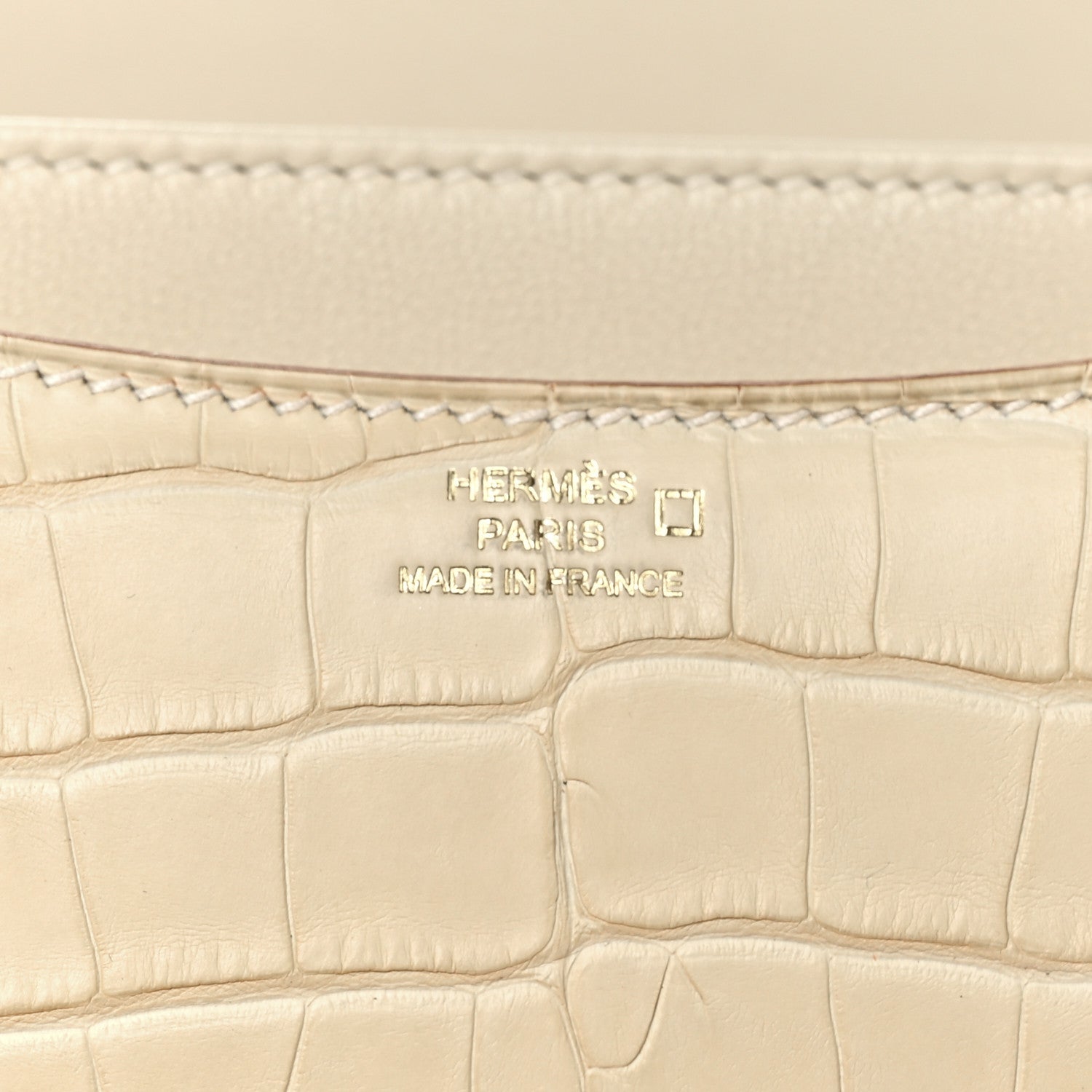 Hermes Matte Alligator Constance 18 Beton 7 of 13