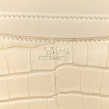 Hermes Matte Alligator Constance 18 Beton 7 of 13