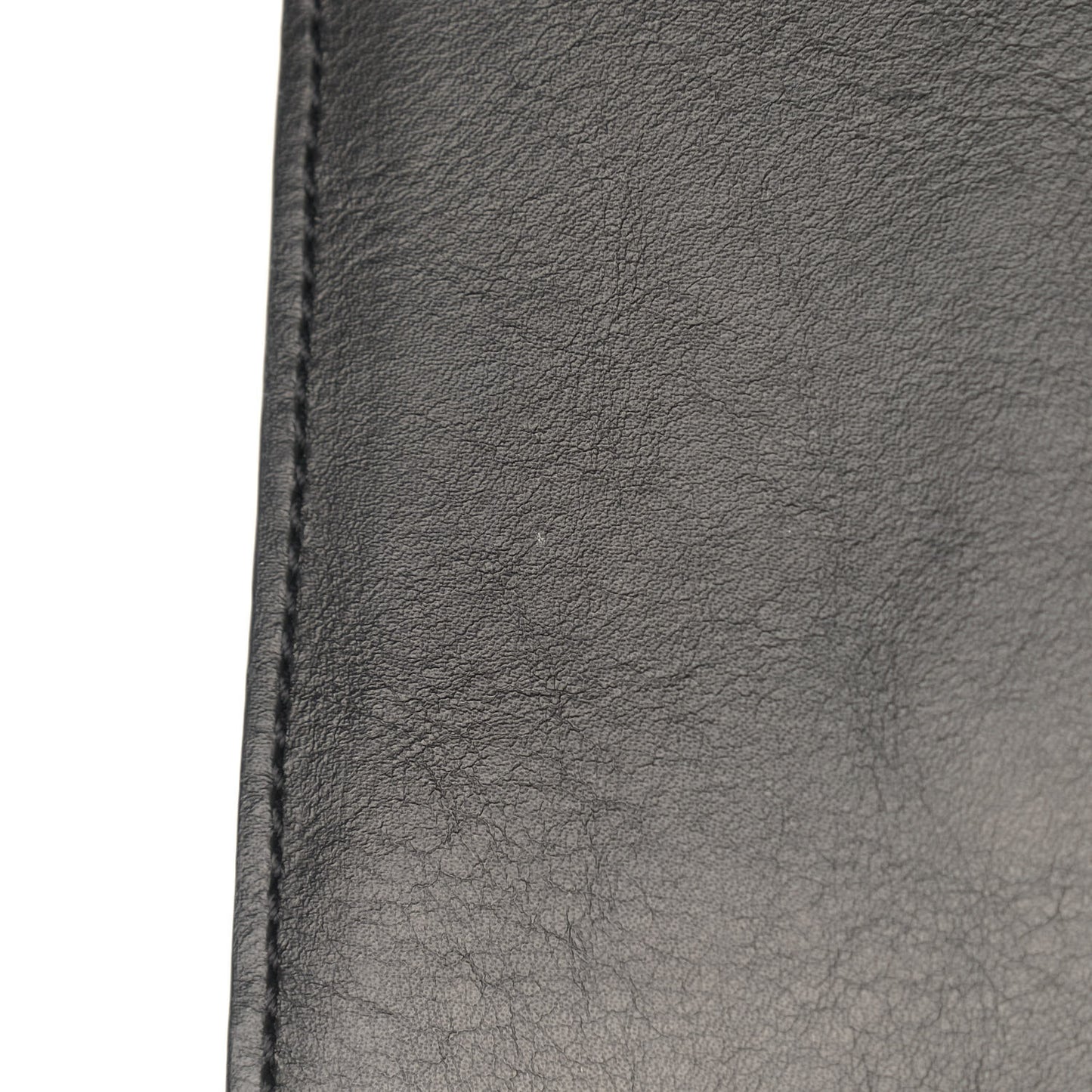 Suede Calfskin Faye Clutch Black