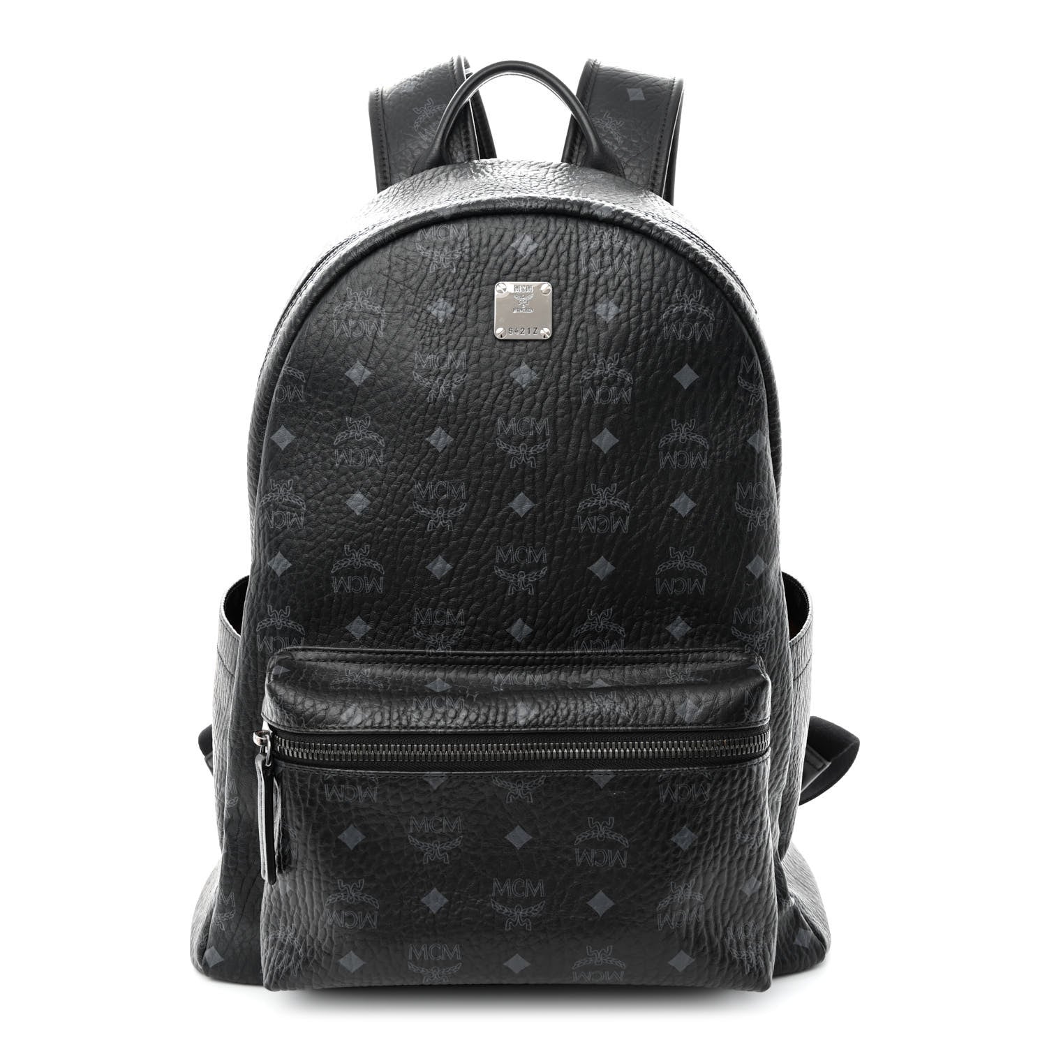 MCM Visetos Medium Stark Backpack Black 1 of 14