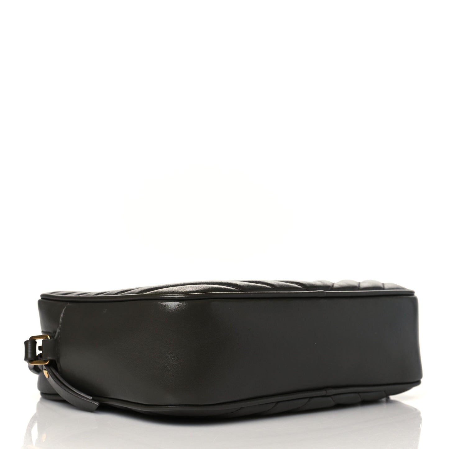 Calfskin Matelasse Monogram Lou Camera Bag Grey Kaki