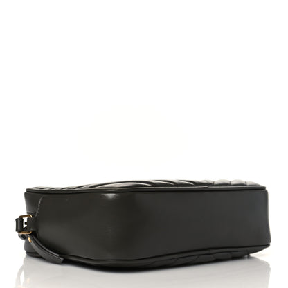 Saint Laurent Calfskin Matelasse Monogram Lou Camera Bag Grey Kaki 4 of 10