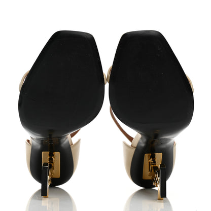 Saint Laurent Calfskin 110 Opyum Sandals 38 White 5 of 8
