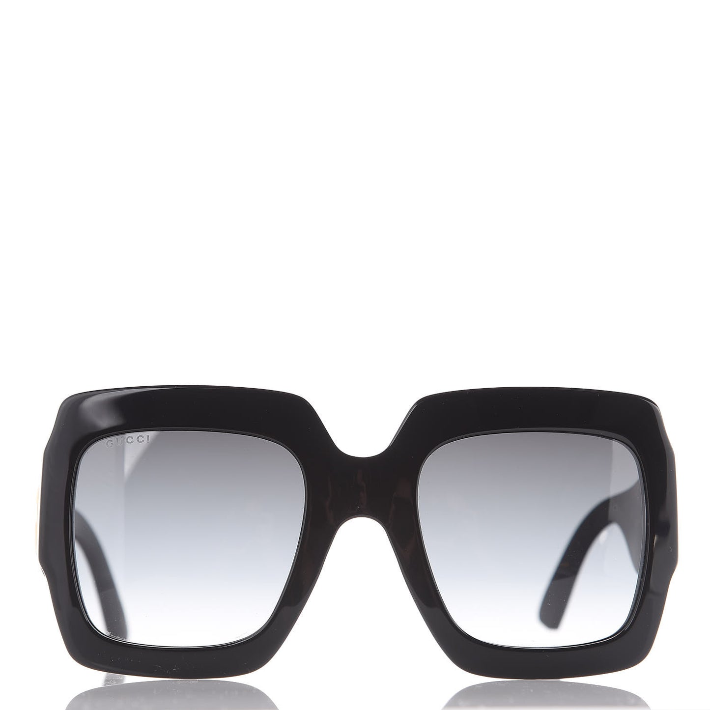 Square Frame Glitter GG0102S Sunglasses Black