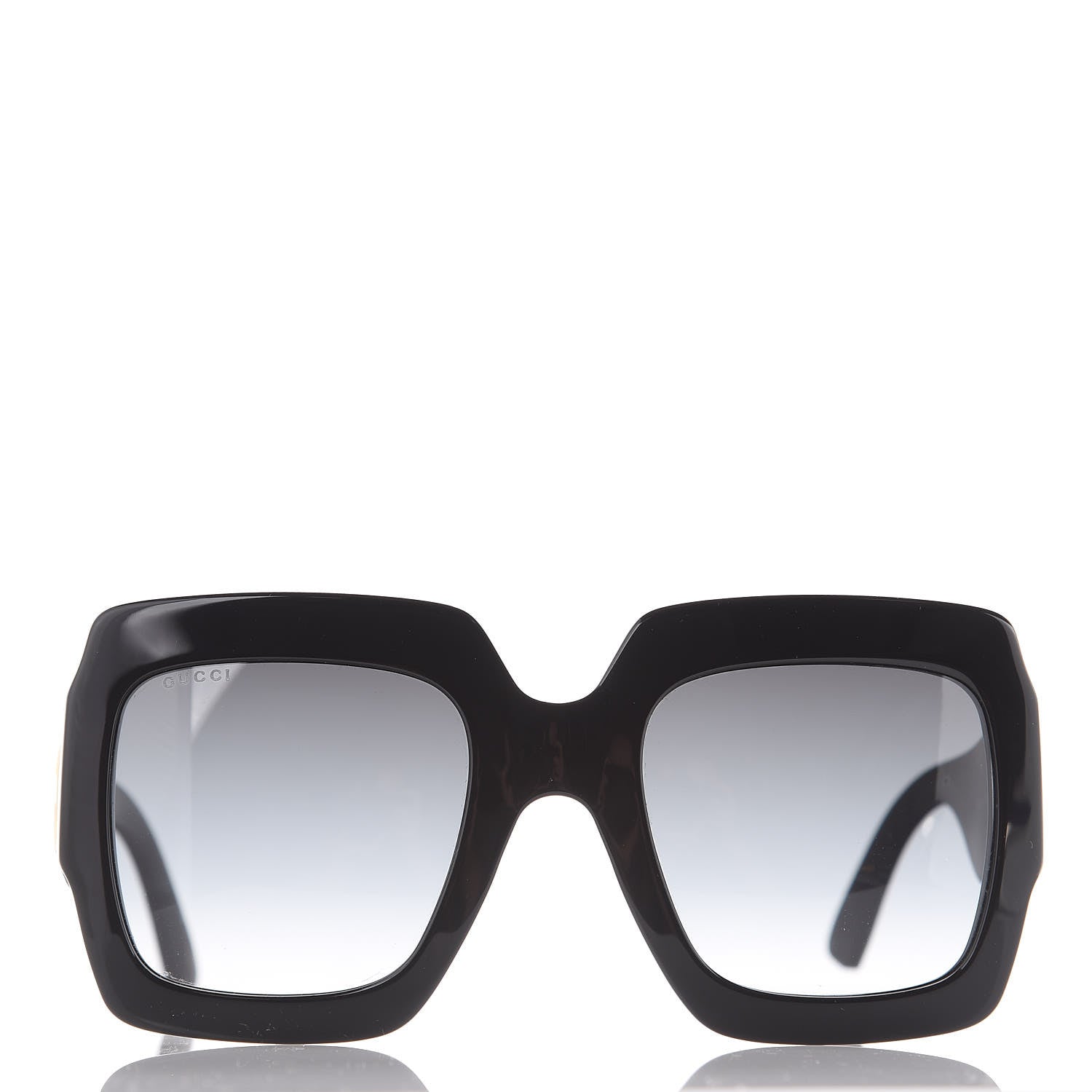 Gucci Square Frame Glitter GG0102S Sunglasses Black 4 of 7