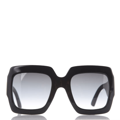 Gucci Square Frame Glitter GG0102S Sunglasses Black 4 of 7